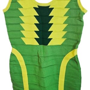 Green and Yellow Ladies Dress